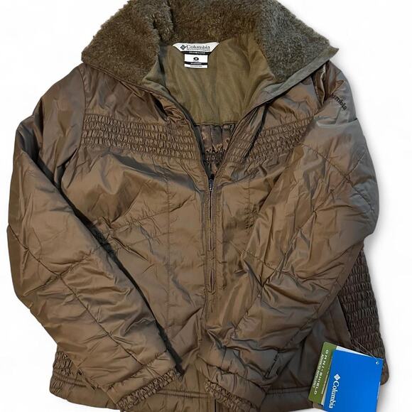 Columbia brown puffer jacket, women’s size M, NWT - Picture 2 of 5